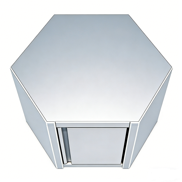 Armario de pared esquinero de acero inoxidable Kaesid Premium: almacenamiento higiénico que ahorra espacio 3