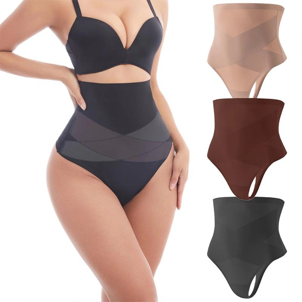 Wholesale High-Waisted Thong Women's Shaping Underwear 635# 1