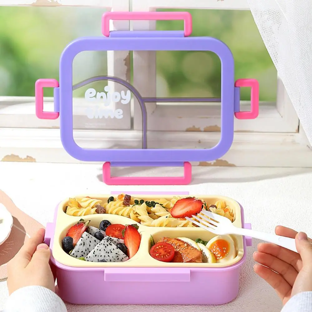 Transparent 3-Compartment Lunch Box for Kids | Plastic Lunch Box Factory - HongXing 1