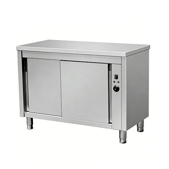Armoire chauffante/chauffe-plats Kaesid en acier inoxydable | Avec ou sans crédence 2