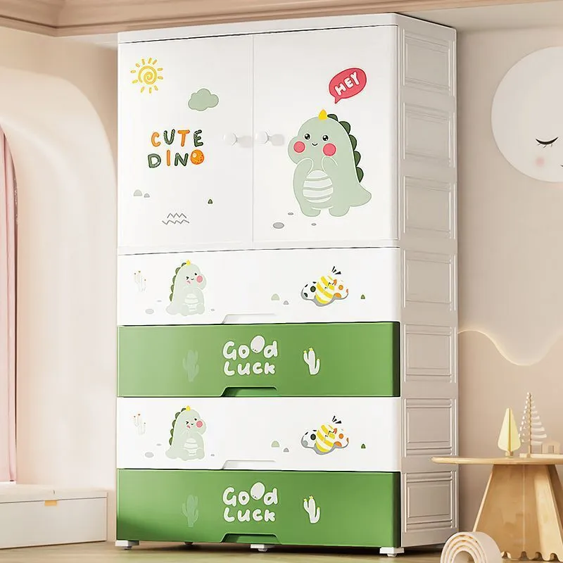 Hongxing Plastic Cupboard for Clothes, Kids Grow-with-You Storage Cabinet 1