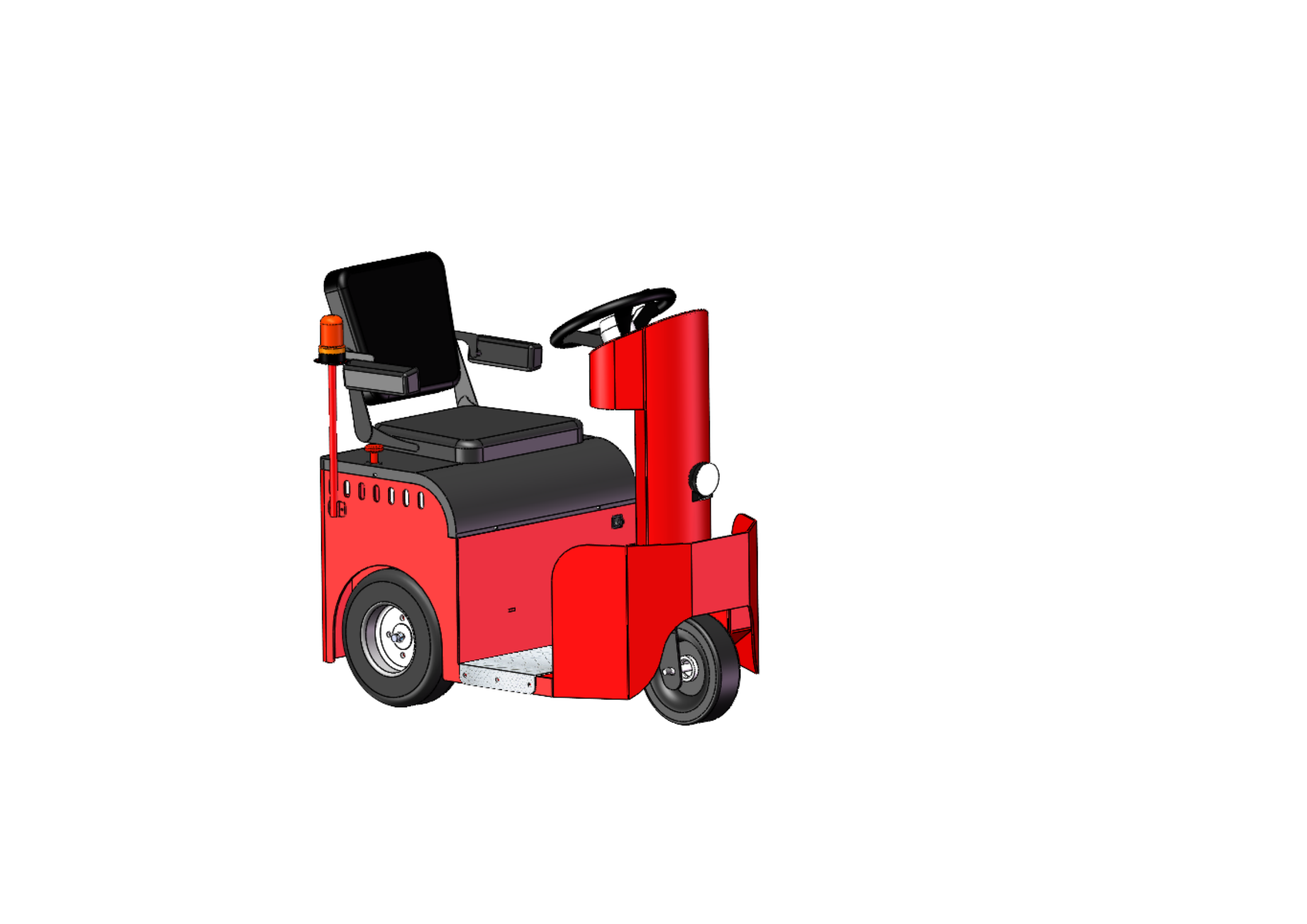 3 Ton AC Electric Tow Tractor | 2.2kw Sit-Down Tugger with CURTIS Controller Option | 3000kg Capacity | VLIFT Z2 5