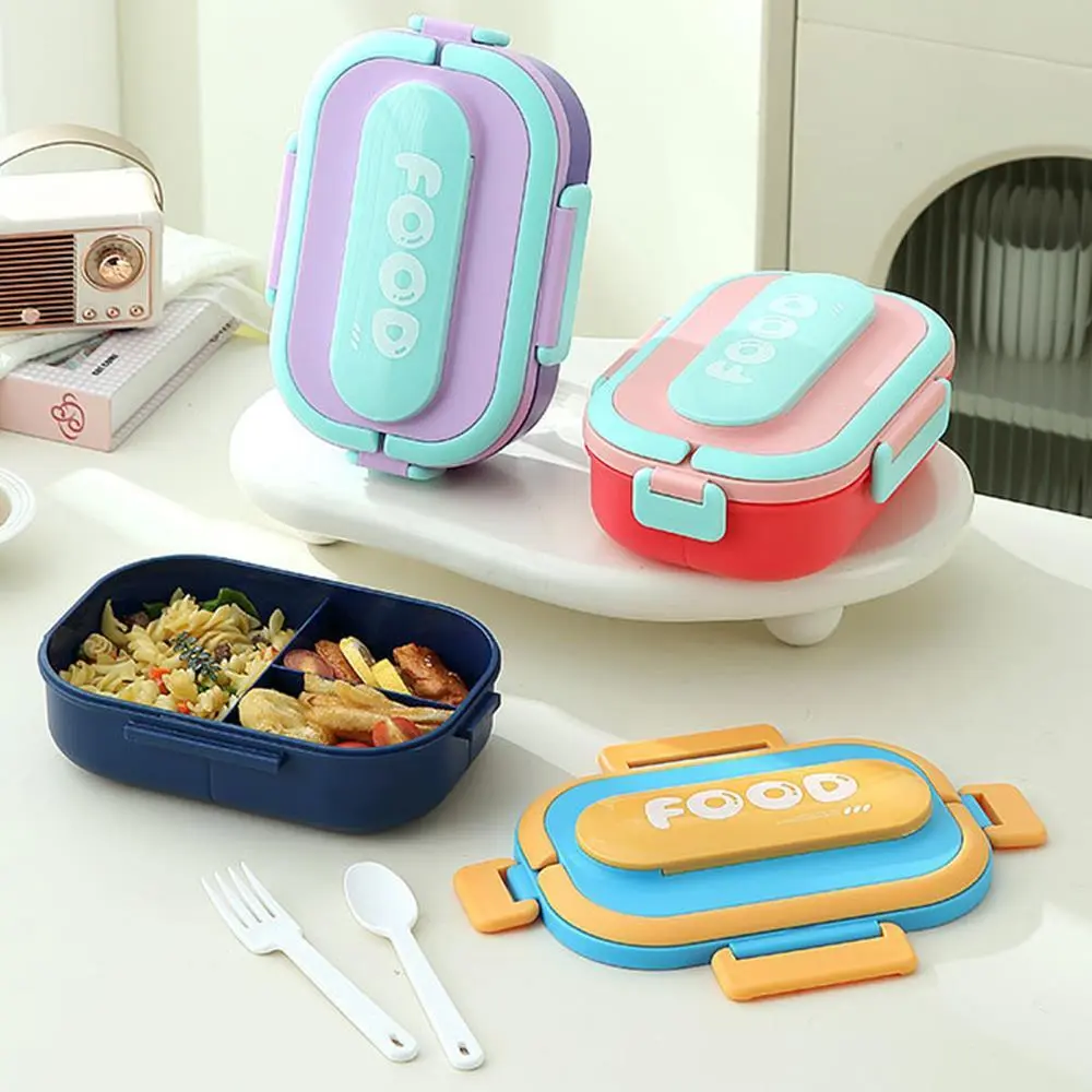 Minimalist Double-Layer 3-Compartment Sealed Lunch Box | Plastic Lunch Box Factory - HongXing 1