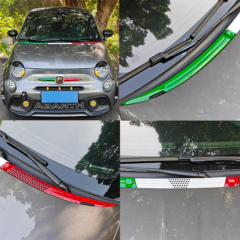 Brand New ABS High Quality Windscreen Panel Cover Tri Colour For Abarth S3 S4 595 695 Only For LHD 3Pcs Set 1