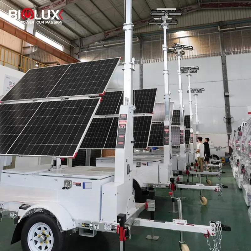 Portable Solar Light Tower - for Telecom - BIGLUX 4