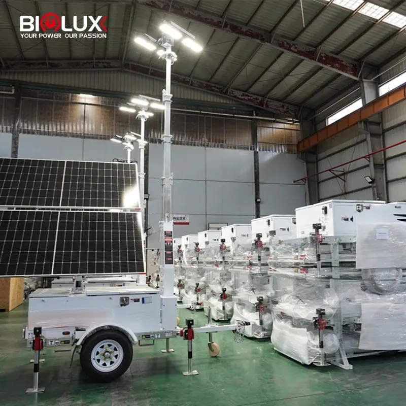 Portable Solar Light Tower - for Telecom - BIGLUX 3