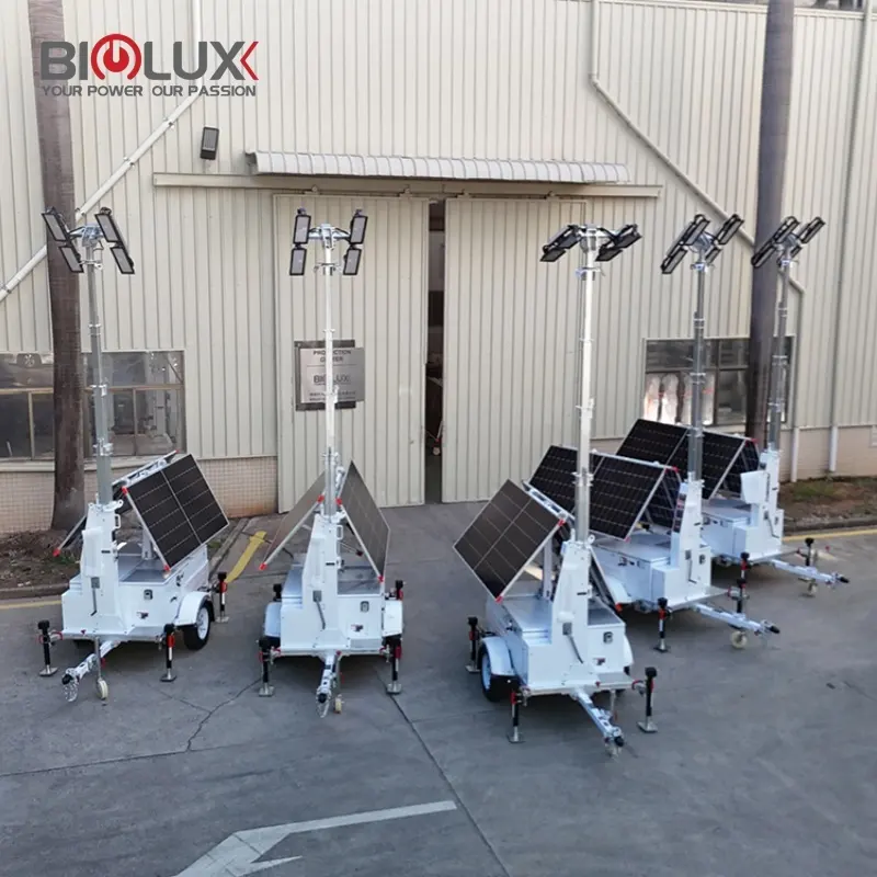 Portable Solar Light Tower - for Telecom - BIGLUX 7