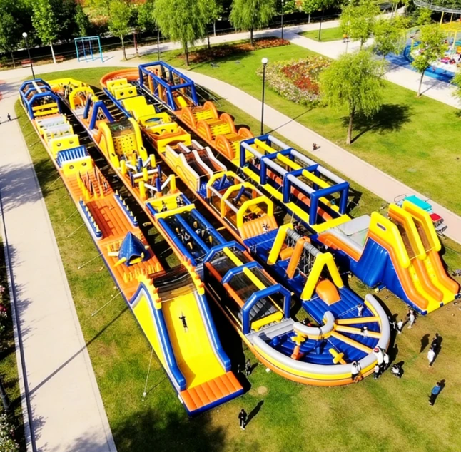 5K Run Commpetiton Inflatable Obstacle Course for Kids and Adults 1