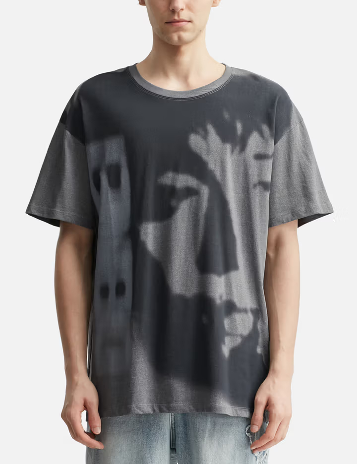 230GSM YEONJUN GGUM X Over Fit Short-Sleeve T-Shirt, Grey 1