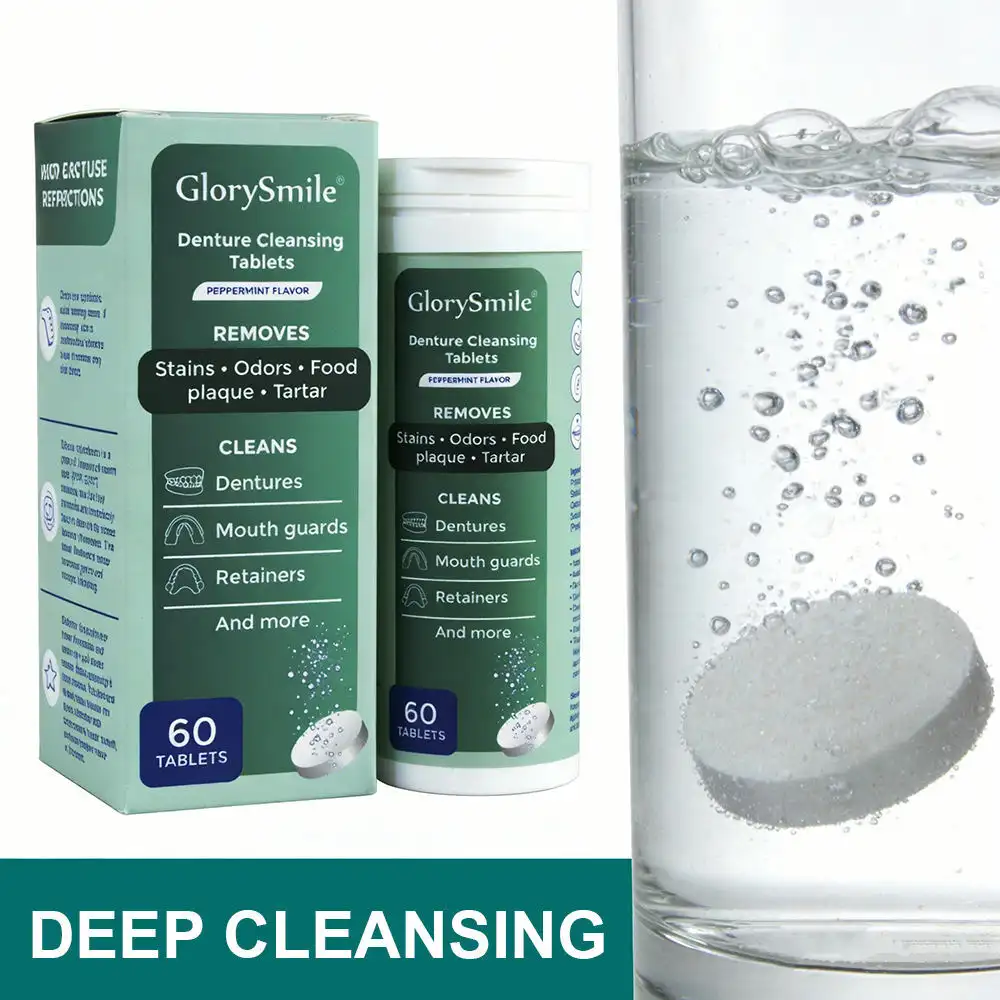 Mint flavor Toothpaste for cleaning dentures 1