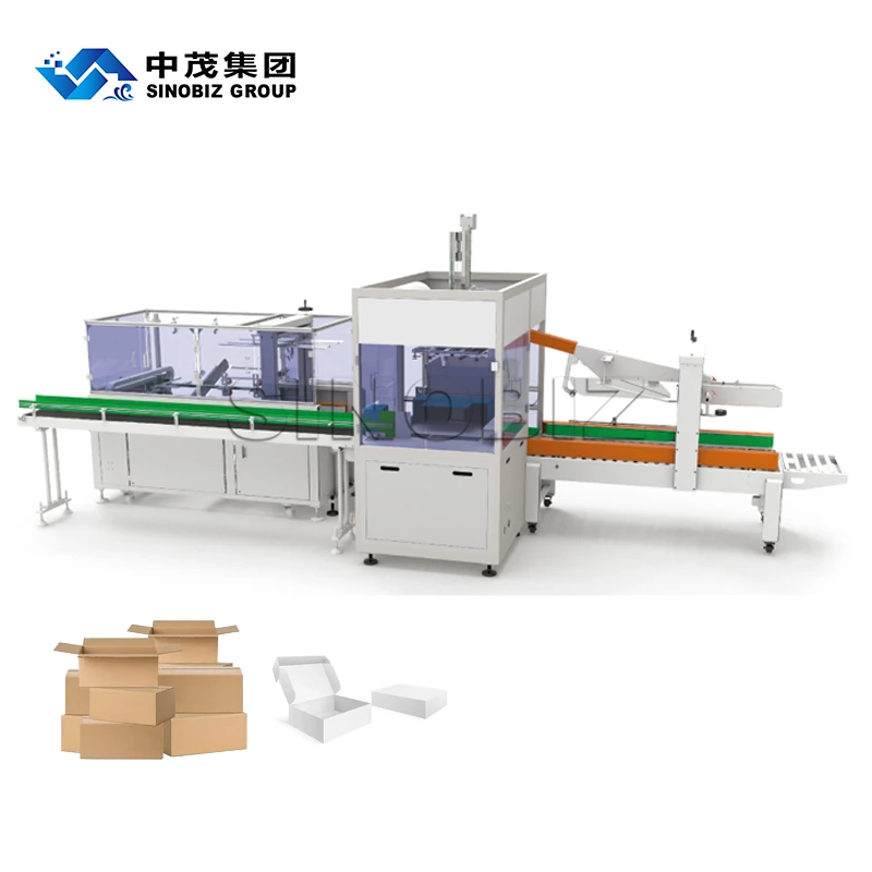 Automatic Top-Loading Case Packing Production Line for Daily Chemical Products 1