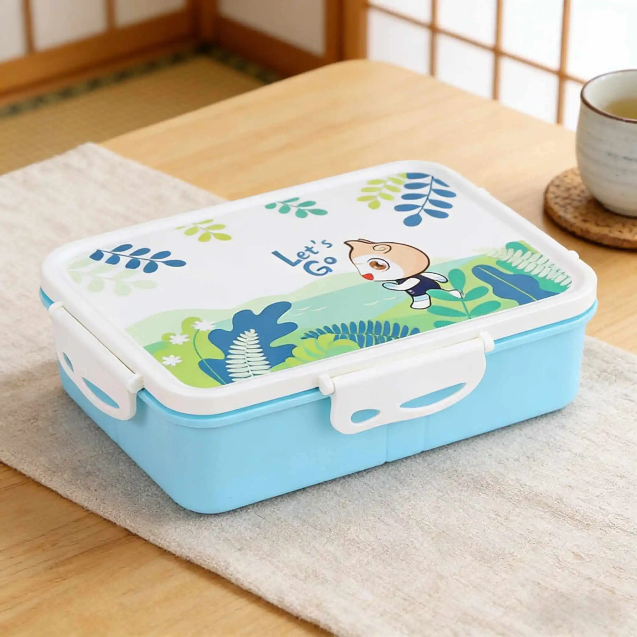 Cartoon Plastic Rectangle Lunch Box | Plastic Lunch Box Factory - HongXing 1