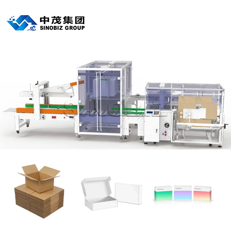 Automatic Side Push Packing Production Line Unmanned Packaging Complete Line Solution 1