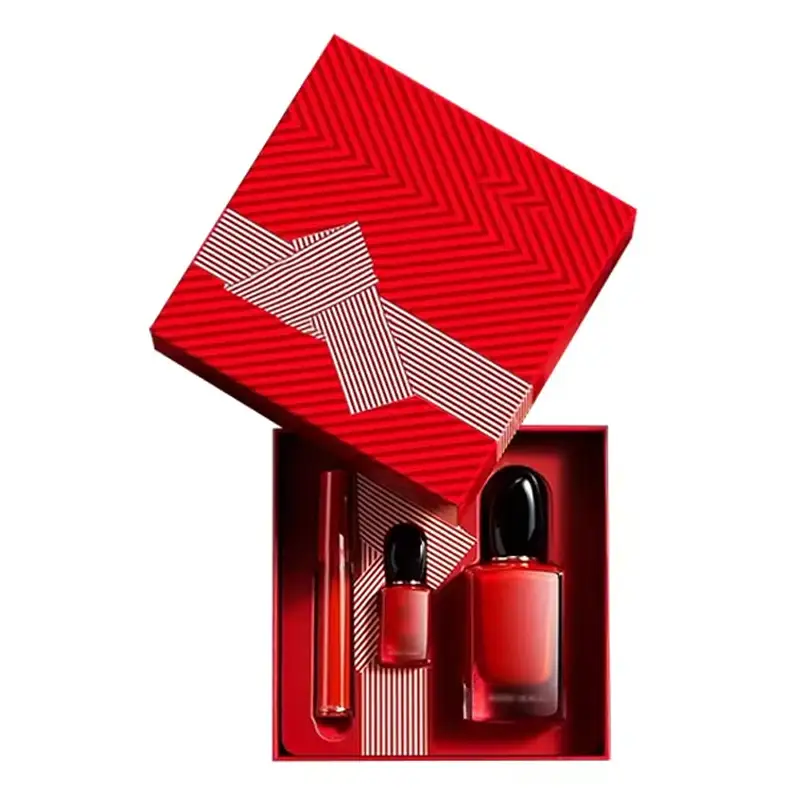 مناديل ورقية مربعة الشكل قابلة لإعادة التدوير من ورق مقوى مموج من هيفن آند إيرث، مع غطاء، مناسبة لمجموعة هدايا المكياج الاقتصادية 1