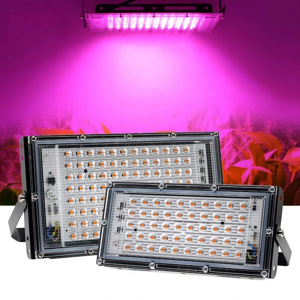 IP65 Waterproof 50W Full Spectrum LED Flood Grow Lights 1