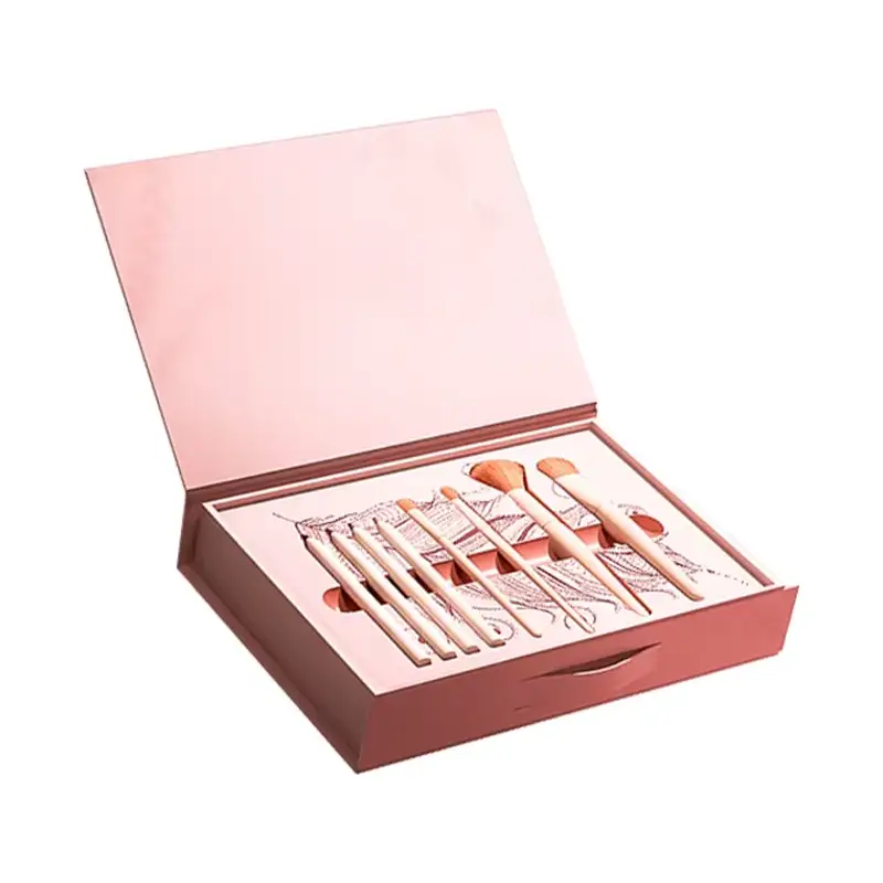 علب كرتونية مموجة عالية الجودة قابلة لإعادة التدوير، مع تغليف لامع، لفرش المكياج، مناسبة لمجموعات برطمانات مستحضرات التجميل - 1769497915674429 1