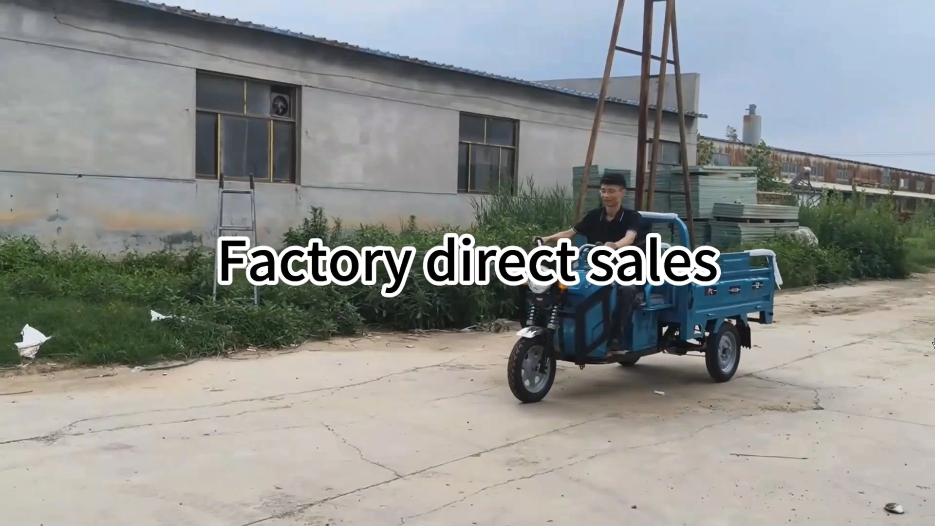 DomeRide Wholesale 850W-1000W Electric Cargo Tricycle 60V 3-Wheel Bike for Adults with Open Body Electric Motorcycle Tricycle 1