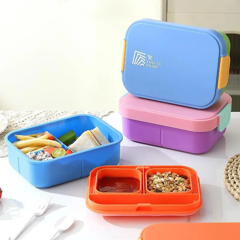 Simple 3-Compartment Lunch Box | Plastic Lunch Box Factory - HongXing 1