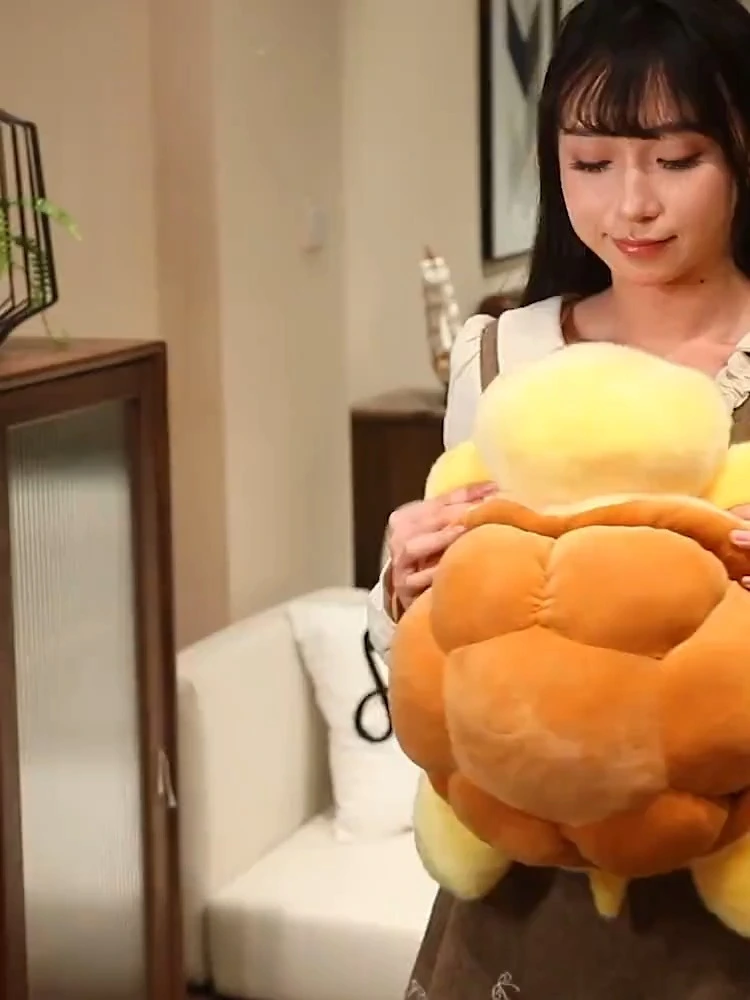 Yortoob Bread Turtle Plush Toy Cute Chubby Stuffed Doll 20cm for Home Decor & Gift 1