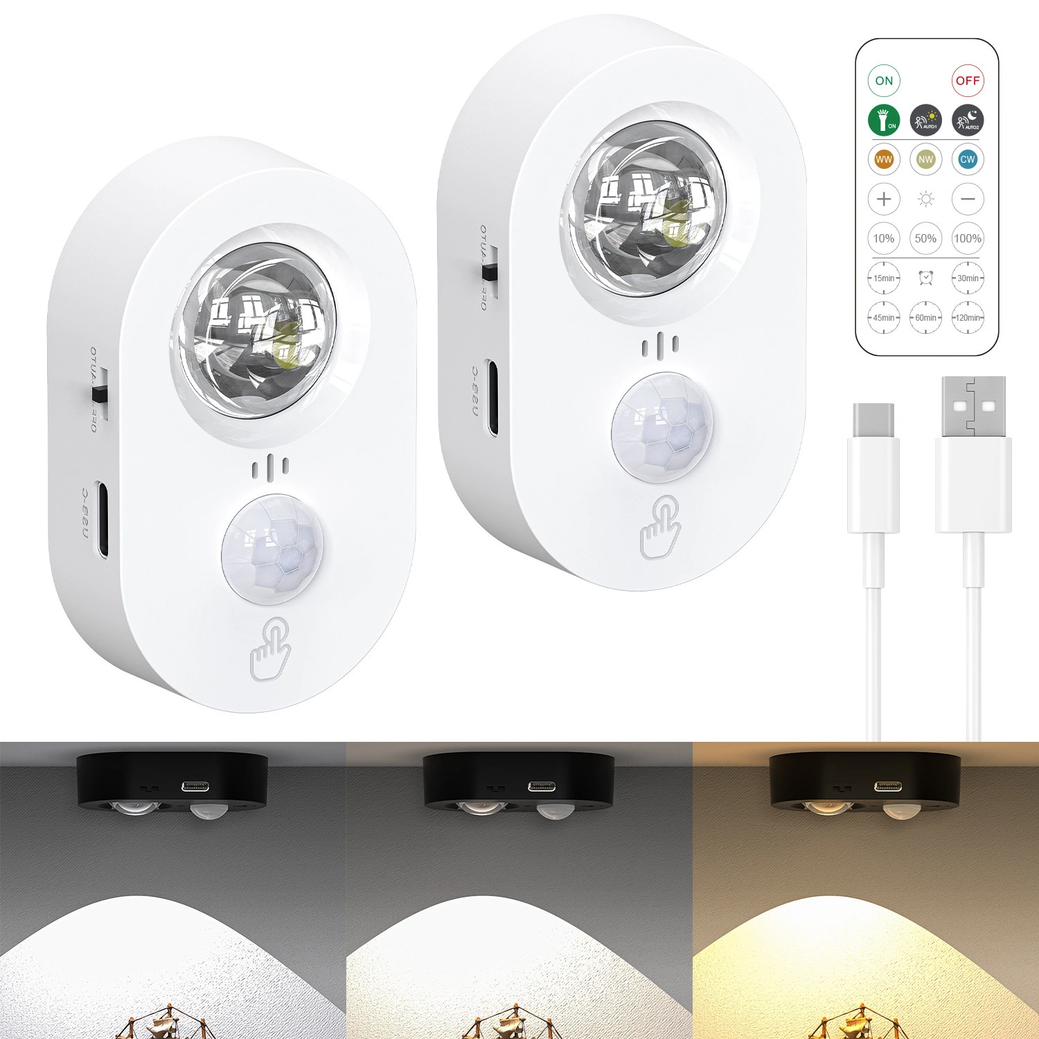 Wireless Motion Sensor LED Cabinet Light 1