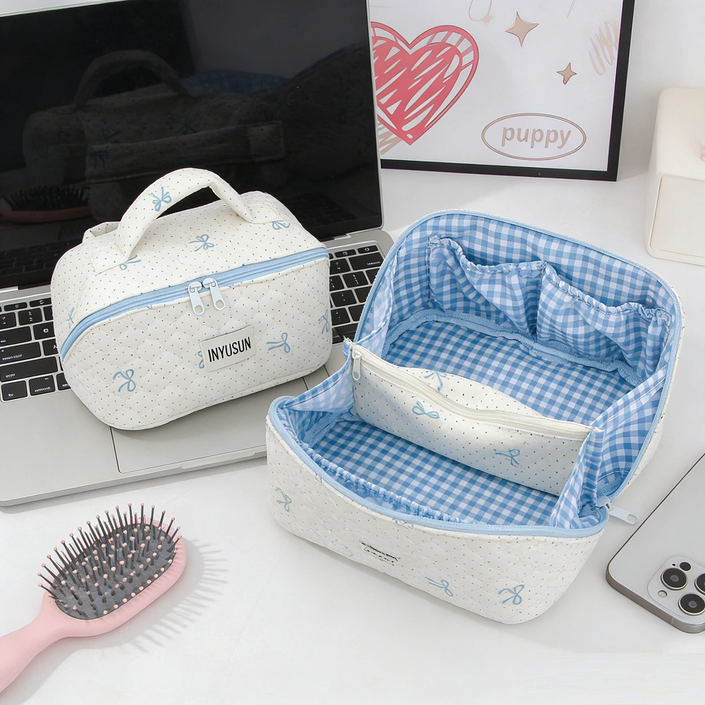 منظم حقيبة مكياج للسفر لتخزين مستحضرات التجميل وأدوات النظافة الشخصية 1