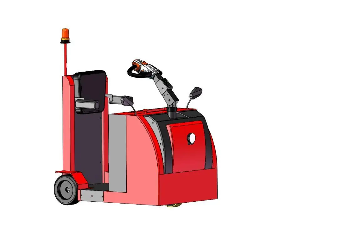 Trattore elettrico VLIFT Z-J30 da 3 tonnellate, camion con rimorchio verticale con motore CA da 1,5 kW, capacità di traino di 3000 kg 1