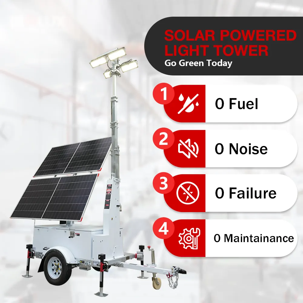 Custom Made Mobile Led Light Tower for Outdoor Parking Lot 10