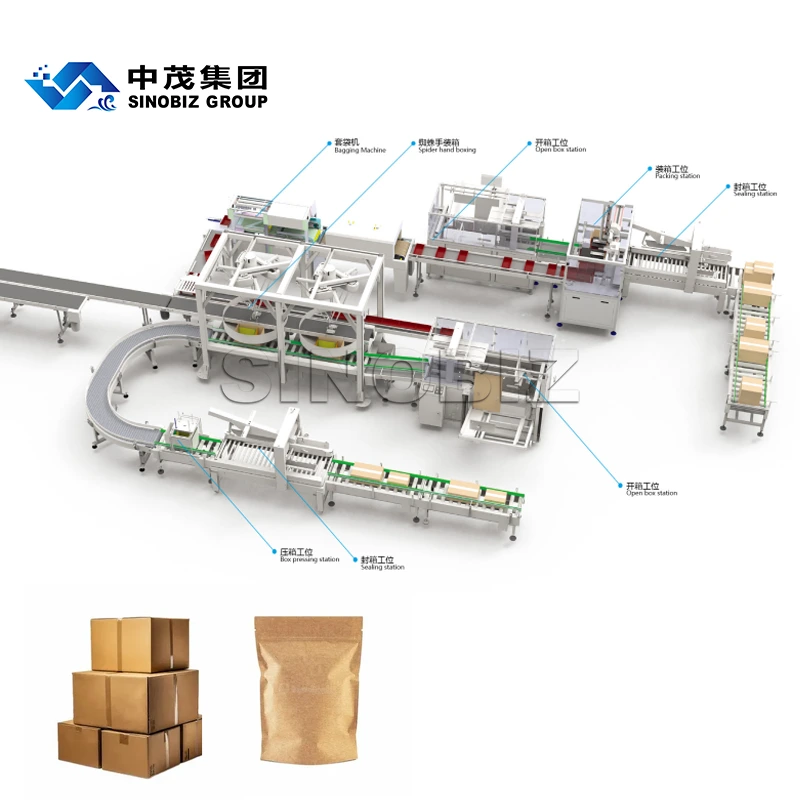 Spider Hand Packing Tray Automatic Packaging Line  High-Speed Case and Tray Packaging Solution 1