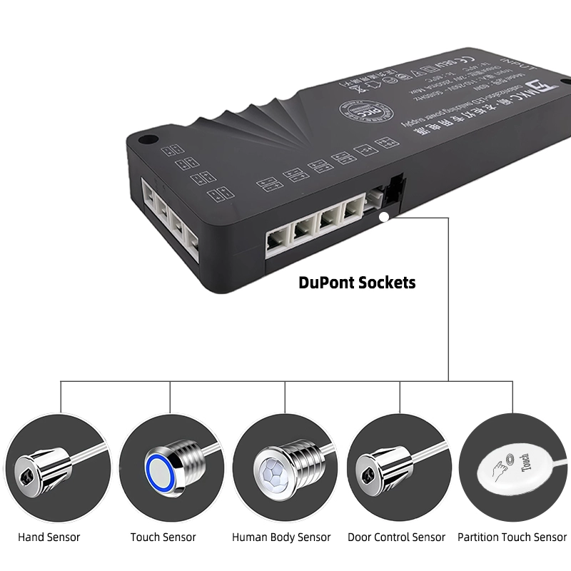 مزود طاقة إضاءة الخزائن بقدرة 36 ​​واط، 60 واط، و100 واط، يعمل بجهد 110-250 فولت، للاستخدامات العالمية 1