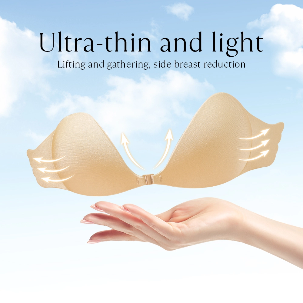 Wing Front Clasp Invisible Push Up Bra 1