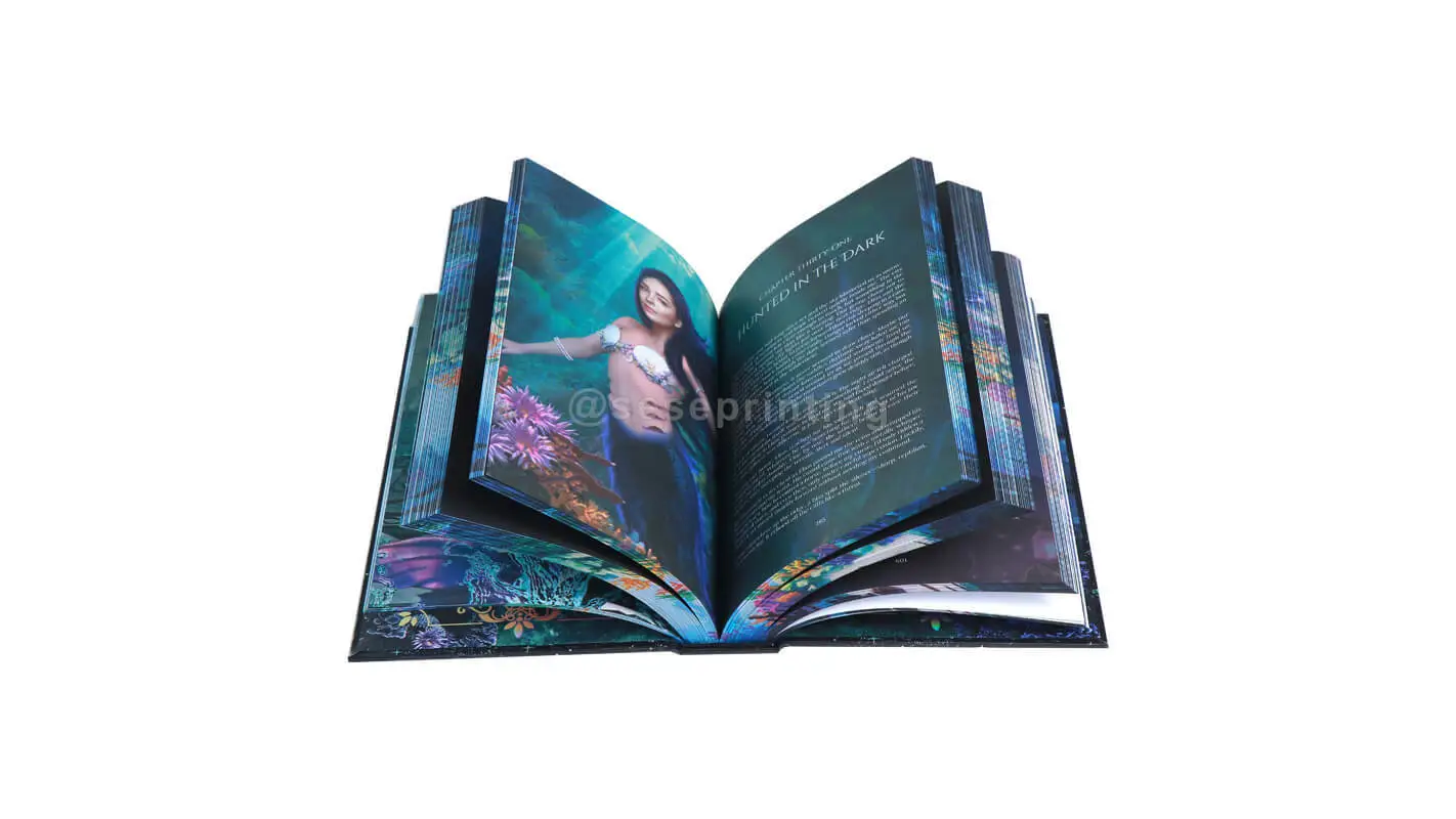 Hardcover with Foiling, Stenciled Edges, and a Handful of Color Art Pages Within the Books 1
