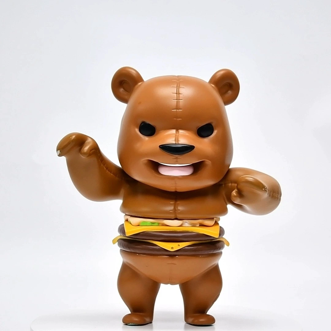 دمية دب مصنوعة من الراتنج عالي الجودة، مثالية لهواة الجمع. 1