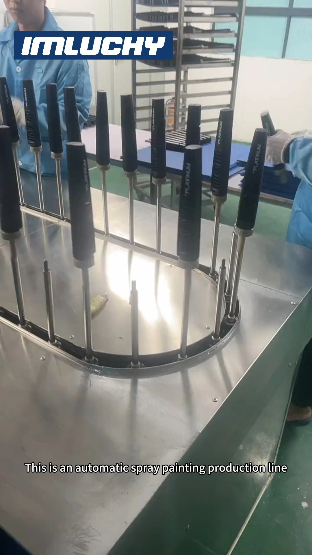 Automatic Metal Spraying Machine With Oven And Remove Dust 1