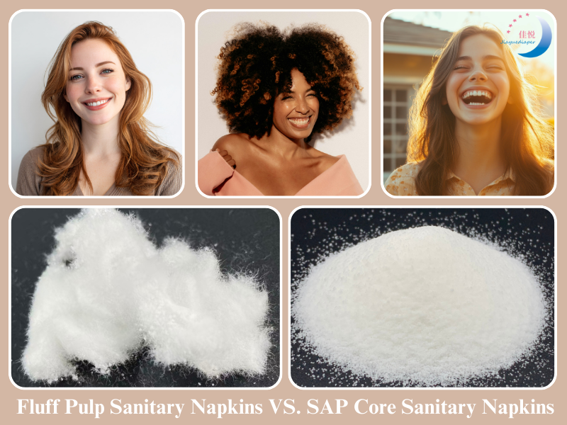 Toallas sanitarias de pulpa esponjosa vs. toallas sanitarias SAP Core