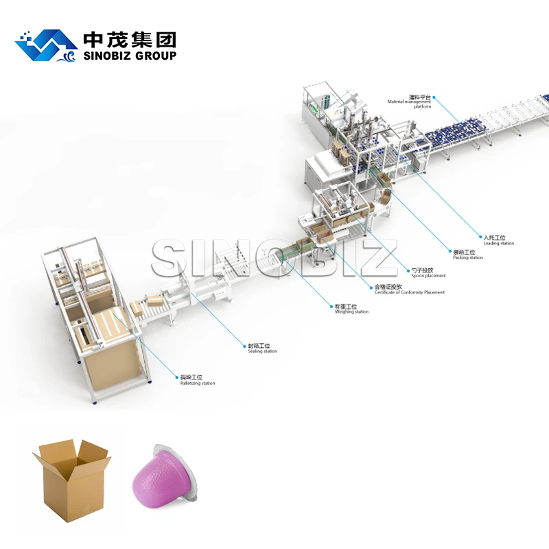 Jelly Cup Packaging Production Line Front and Back Reversible Loading 1