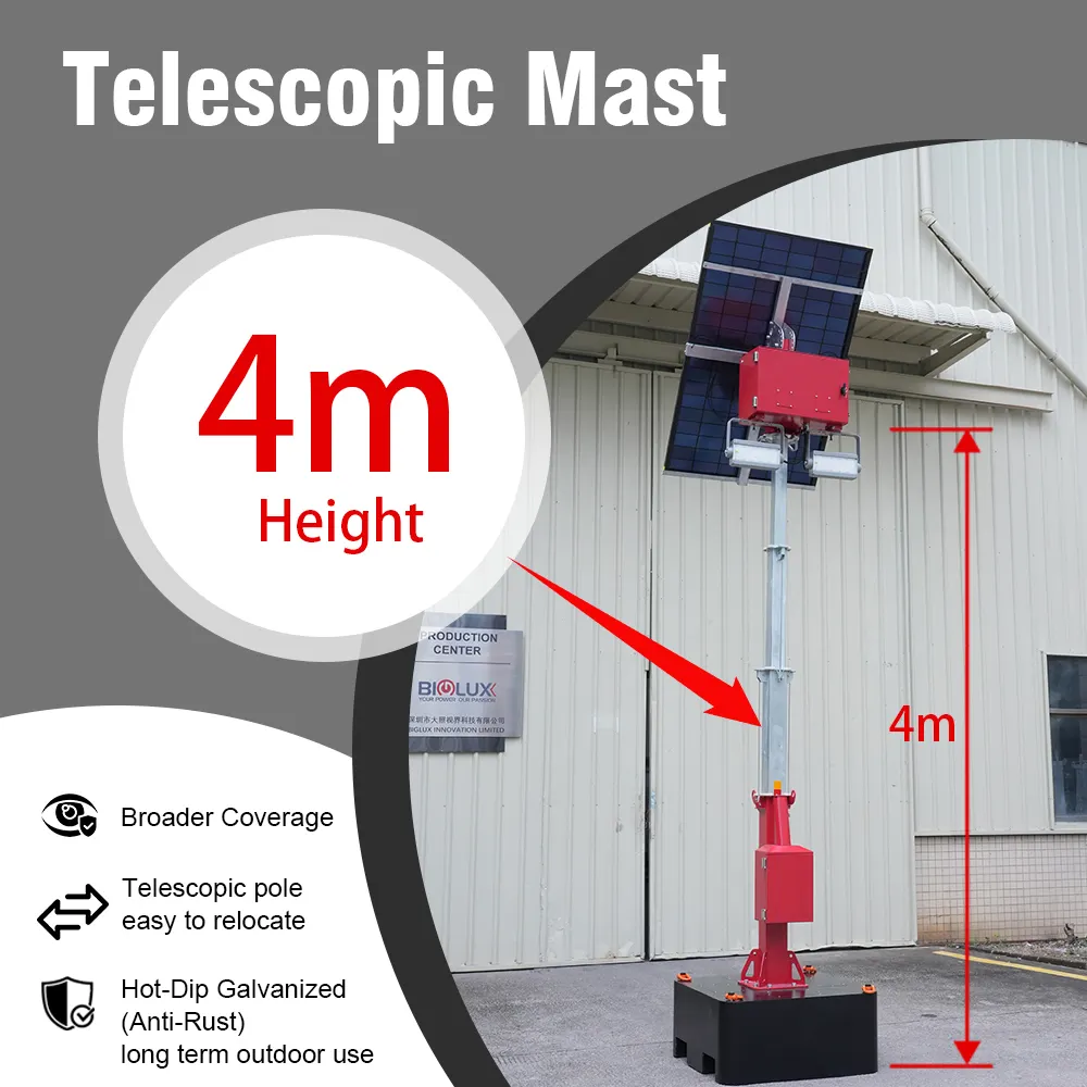 Mobile Lighting Tower Manufacturers Mobile Solar Light Tower Wholesale - BIGLUX 4