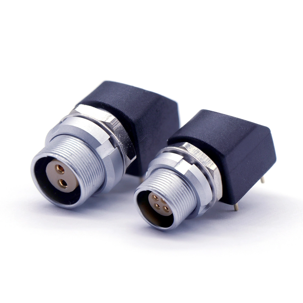 Push-pull self-locking ZXG 0B/1B internal and external lock angled PCB socket/board terminal 1