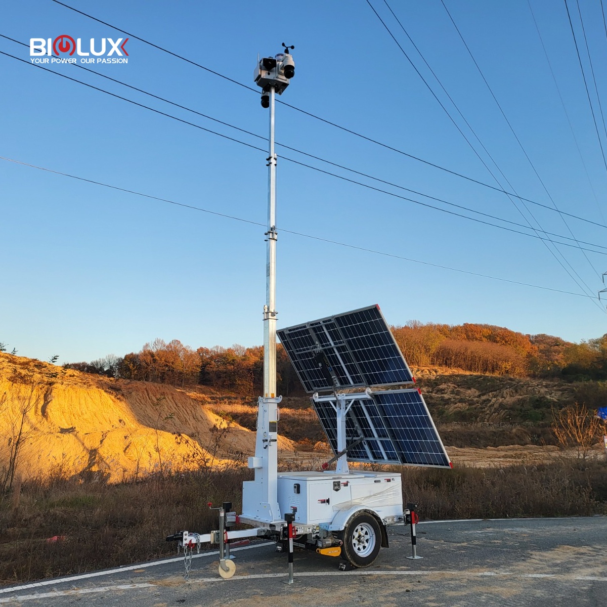 BIGLUX CHINA Solar CCTV Trailer HiSOLO | BIGLUX