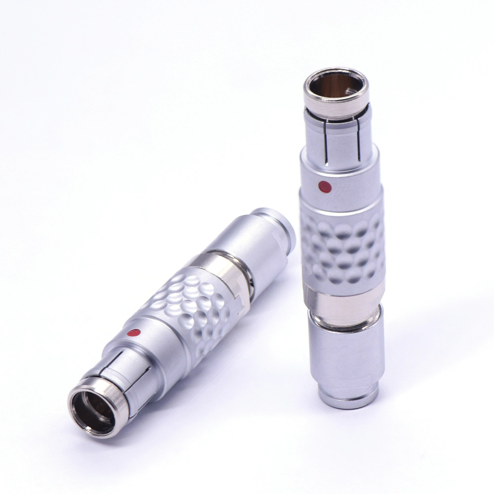 Push-pull self-locking S4 0F/1F 1-16-pin circular metal aviation plug, wire-soldered type 1