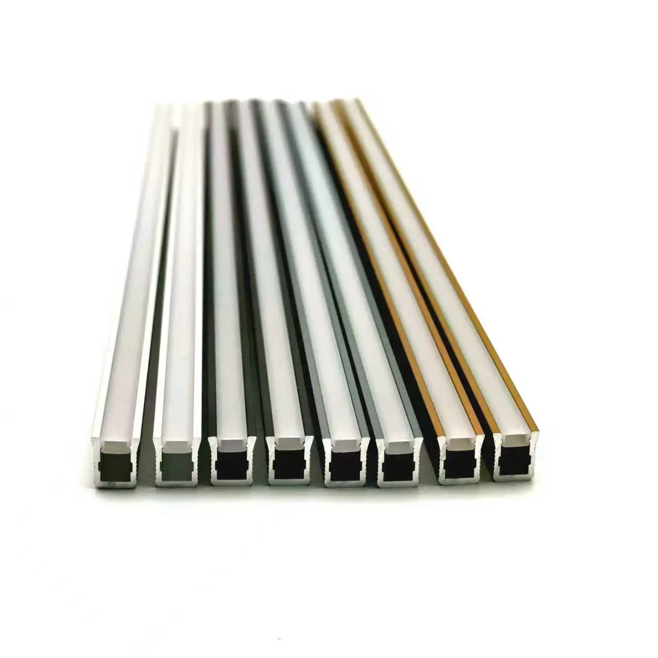 Led Linear Profile YG-0608 6*8mm Led Strip Linear Aluminum Profiles Surface Mounted Linear Channel for Cabinet Lighting 1