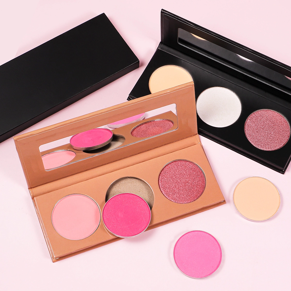 DIY ویگن کاسمیٹکس پیلیٹ | بلش، برونزر اور ہائی لائٹر پیلیٹ ہول سیل 1