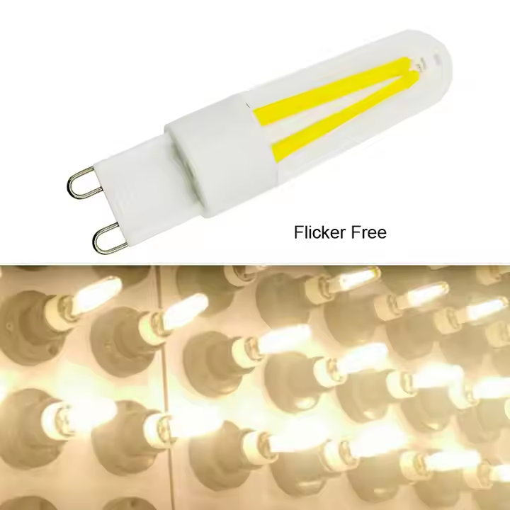 PC Cover 3W Deep Dimmable 230V 120V g9 LED Filament Bulb 3