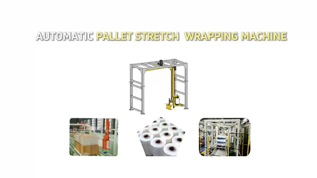Rocker Arm Pallet Wrapper Stationary Load Design for Industrial Packaging 1