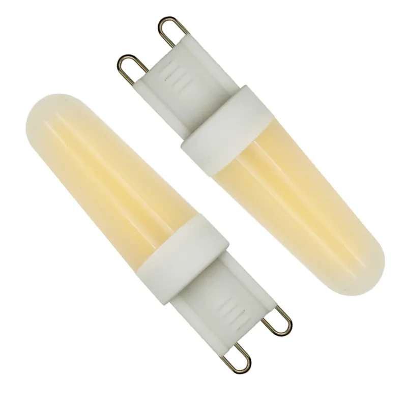 Milky white round head PC lampshade 3W linear dimming LED G9 bulb 1