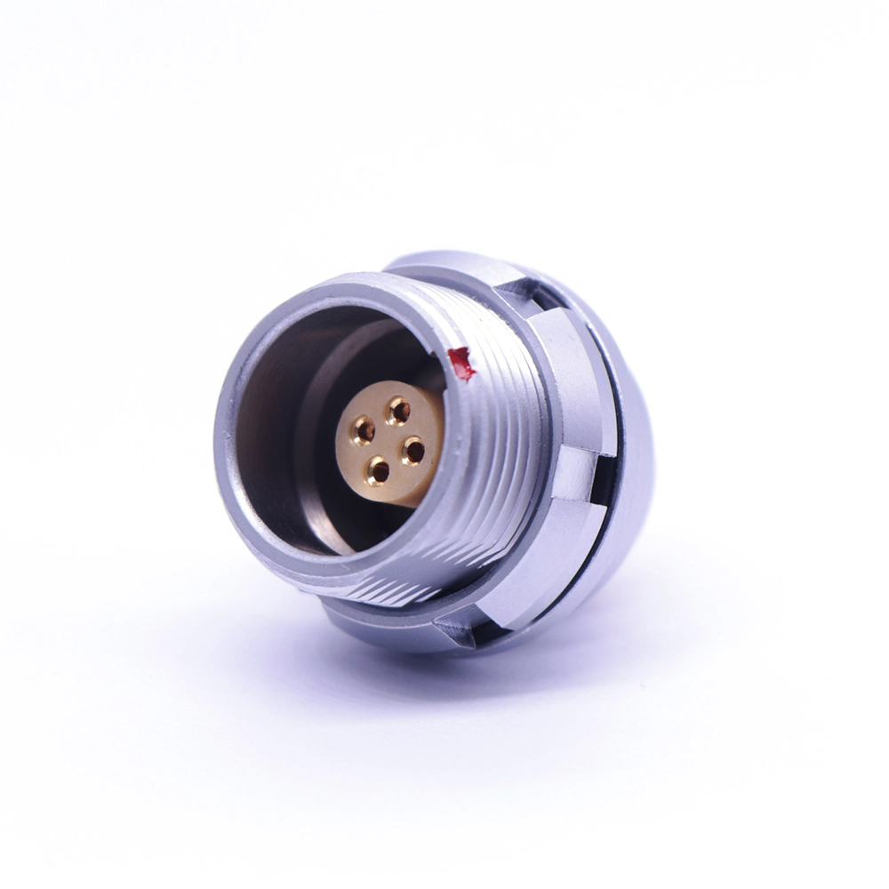 TLZEG push-pull self-locking K circular metal plate front lock aviation socket 0K/1K/2K 1