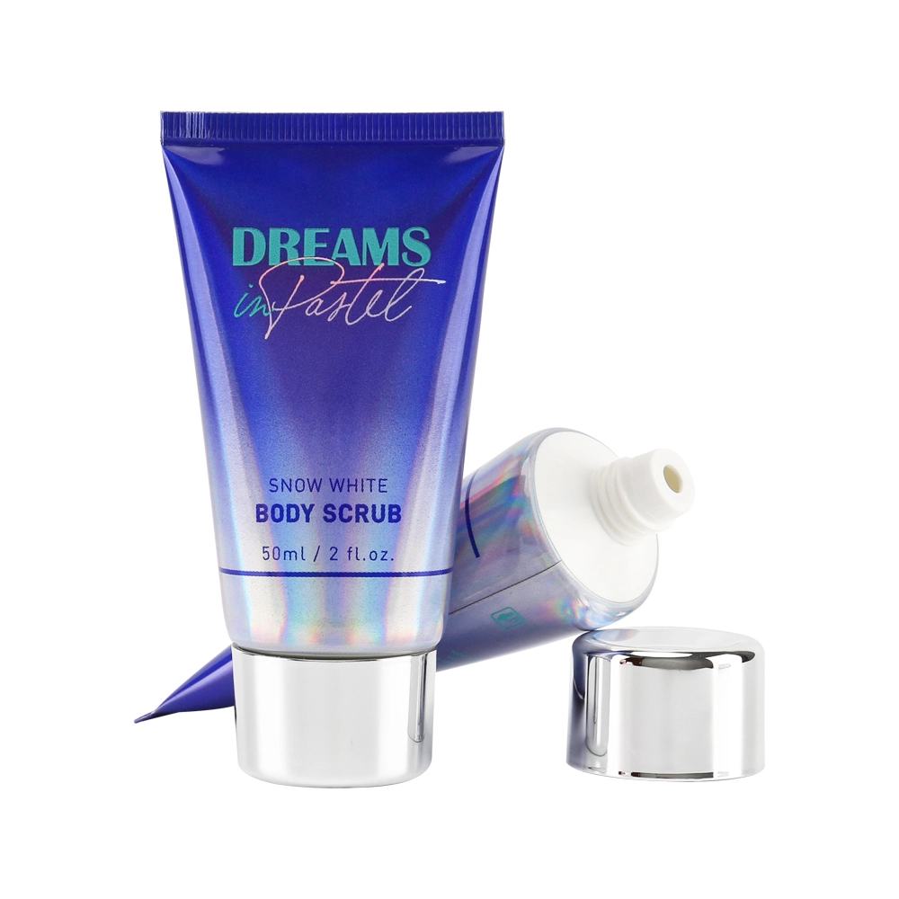 Tube ABL haute brillance de 50ml, diamètre de 35mm, avec capuchon en argent galvanisé, tube d'emballage pour gommage corporel, image 01