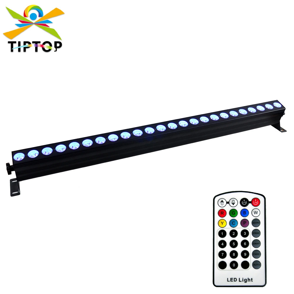 24pcs 18W 6-in-1 LED Wireless DMX512 RGBWA+UV Wash Wall Light with Remote - Battery Lights & Pixel Control 1