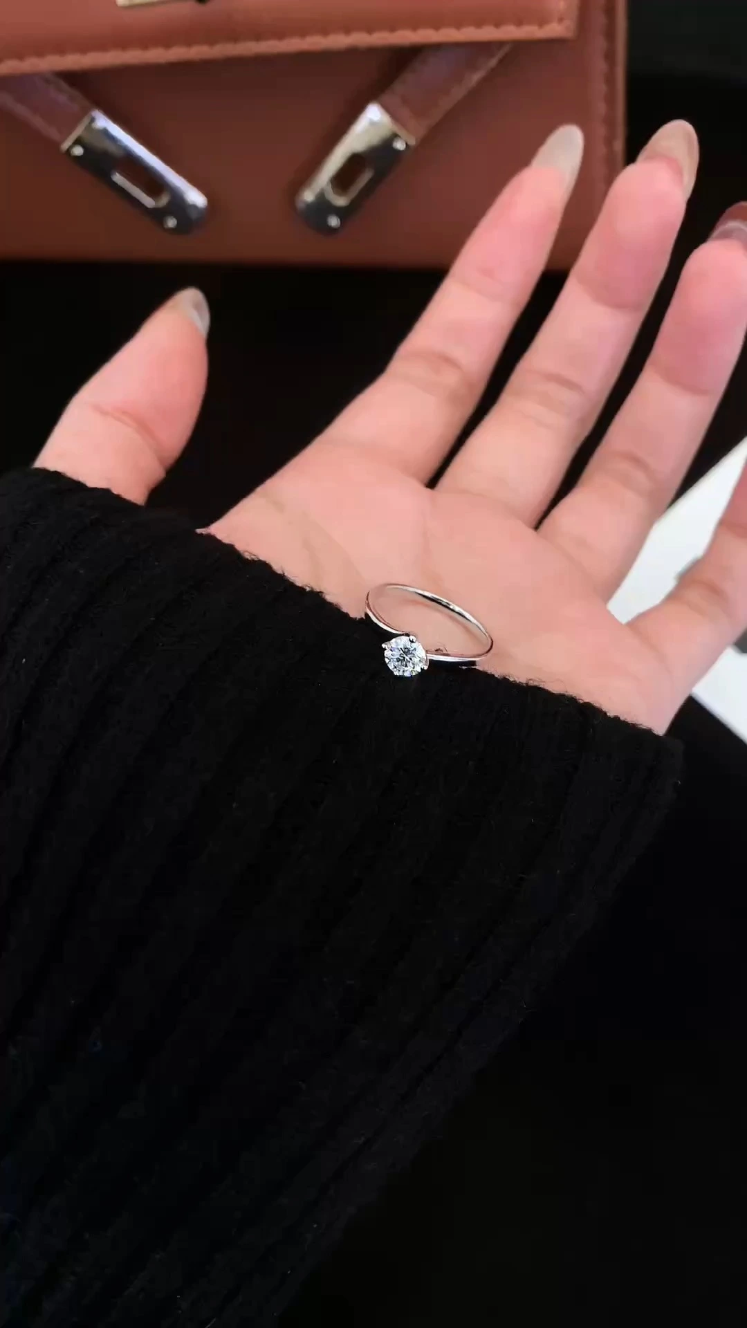 0.52 CT RoundCut IGI Certified Lab Grown Diamond Twisted Vine Engagement Ring | Solitaire Anniversary Ring for Gifts | 10K/14K/18K White Gold & Size 4-12 1