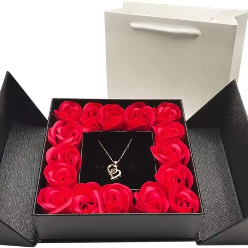 علب هدايا عصرية قابلة لإعادة التدوير لعيد الحب، مغلفة بطبقة لامعة/غير لامعة ومطلية بطبقة واقية من الأشعة فوق البنفسجية، مع شعار مخصص، علب هدايا بالجملة للعطلات 1