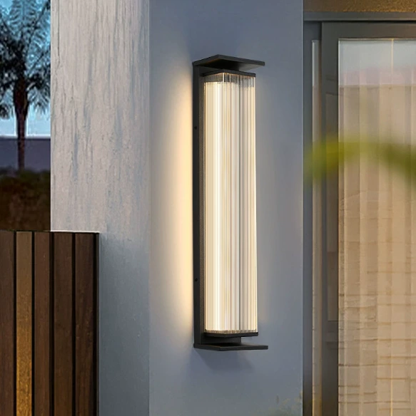 Outdoor IP65 Wall Light Waterproof Exterior Wall/Pillar Modern Minimalist Garden Lamp Wall Sconce 1